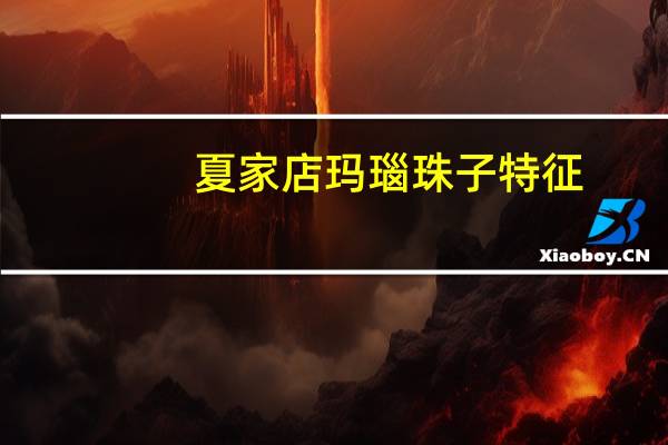 夏家店玛瑙珠子特征