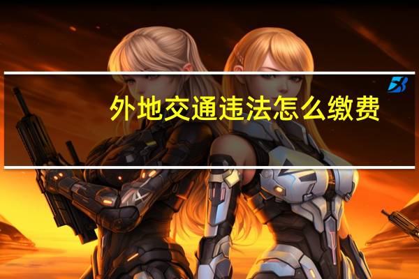 外地交通违法怎么缴费