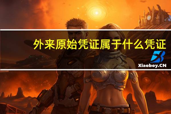 外来原始凭证属于什么凭证