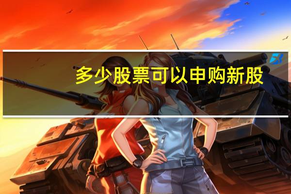 多少股票可以申购新股