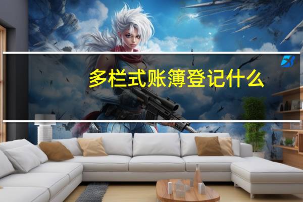 多栏式账簿登记什么