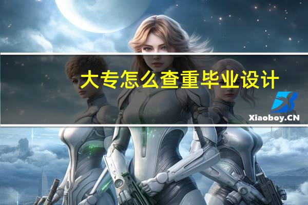 大专怎么查重毕业设计