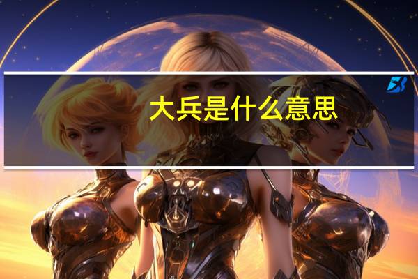 大兵是什么意思