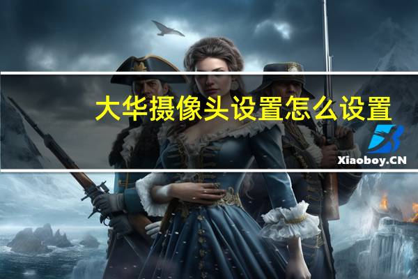 大华摄像头设置怎么设置