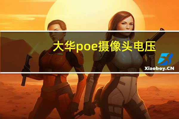 大华poe摄像头电压