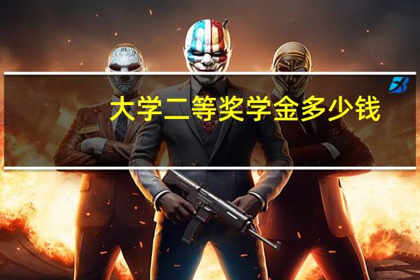 大学二等奖学金多少钱