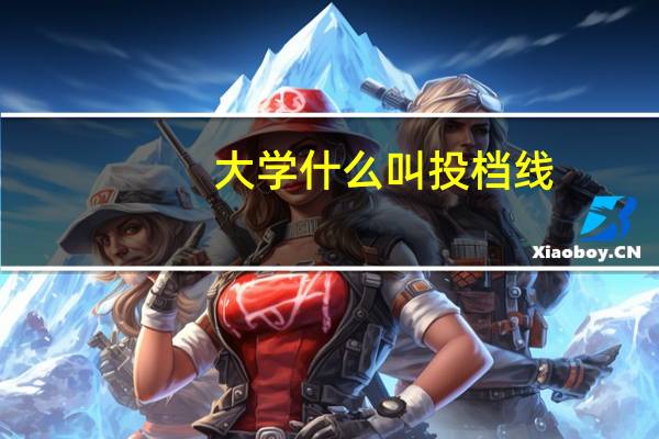 大学什么叫投档线