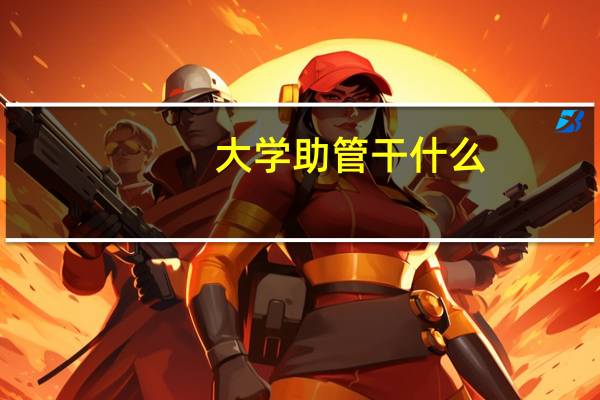 大学助管干什么