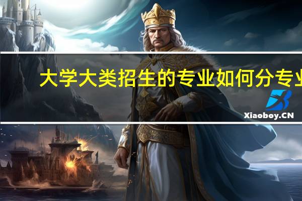 大学大类招生的专业如何分专业