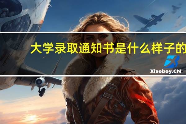 大学录取通知书是什么样子的