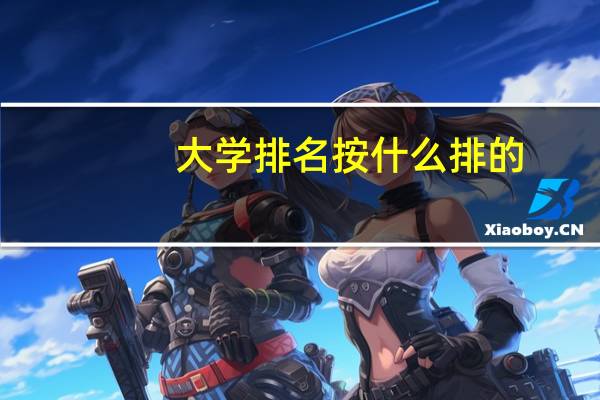 大学排名按什么排的