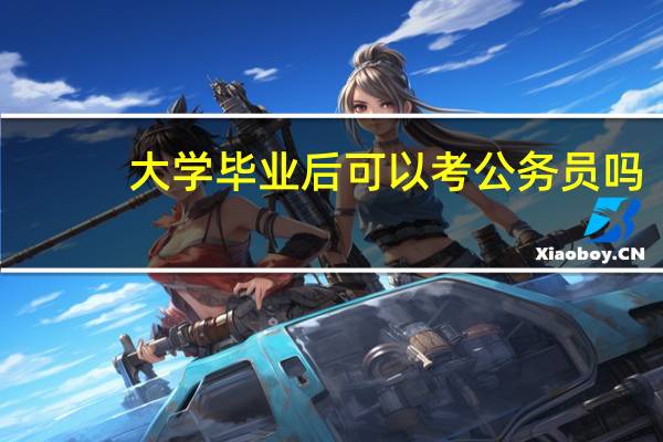 大学毕业后可以考公务员吗