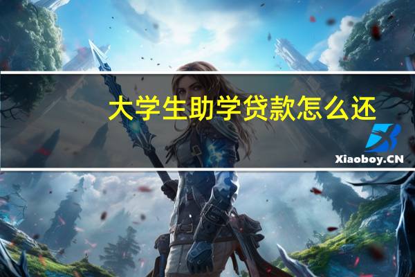 大学生助学贷款怎么还