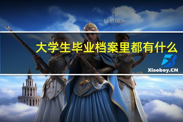 大学生毕业档案里都有什么