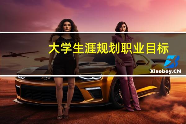 大学生涯规划职业目标