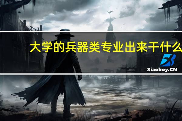 大学的兵器类专业出来干什么