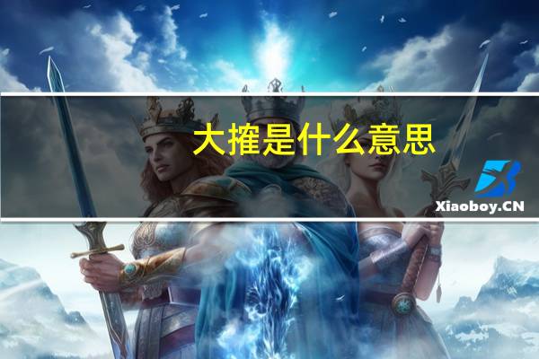 大搉是什么意思