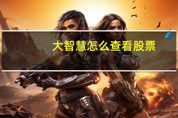 大智慧怎么查看股票