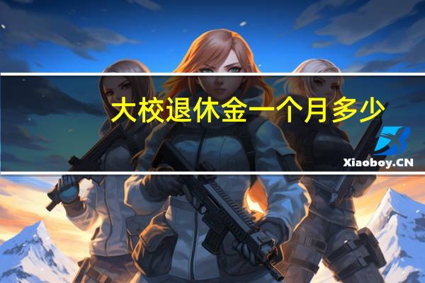 大校退休金一个月多少
