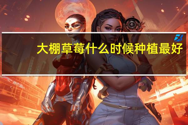 大棚草莓什么时候种植最好