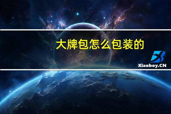 大牌包怎么包装的