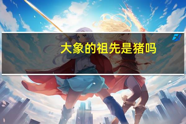 大象的祖先是猪吗