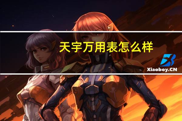 天宇万用表怎么样