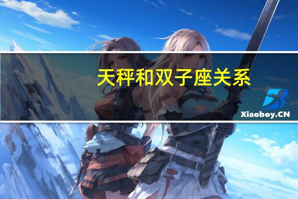 天秤和双子座关系