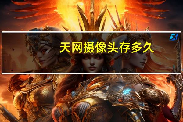 天网摄像头存多久