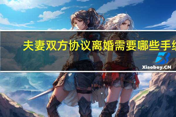 夫妻双方协议离婚需要哪些手续