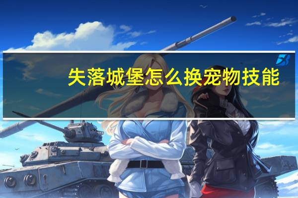 失落城堡怎么换宠物技能