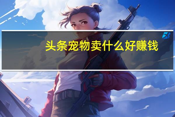 头条宠物卖什么好赚钱