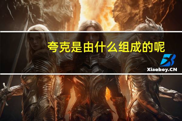 夸克是由什么组成的呢