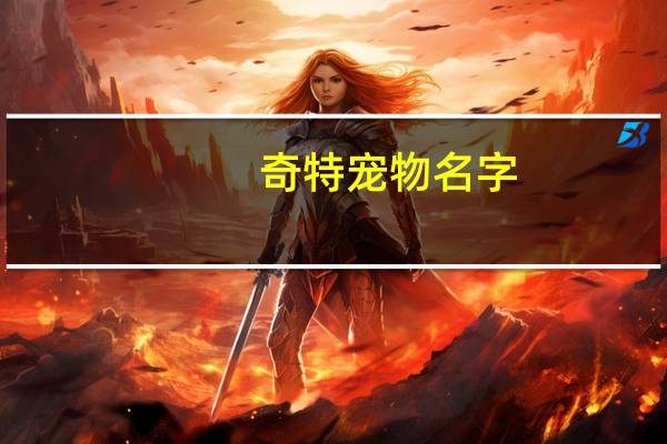 奇特宠物名字