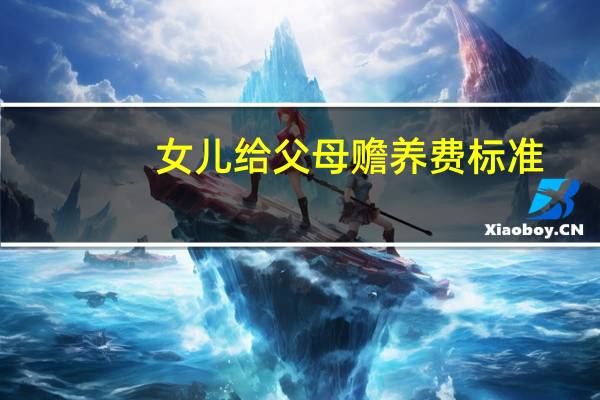 女儿给父母赡养费标准