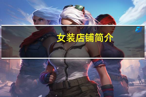 女装店铺简介