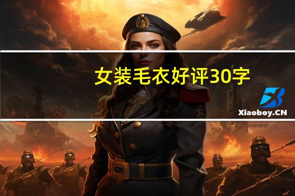 女装毛衣好评30字