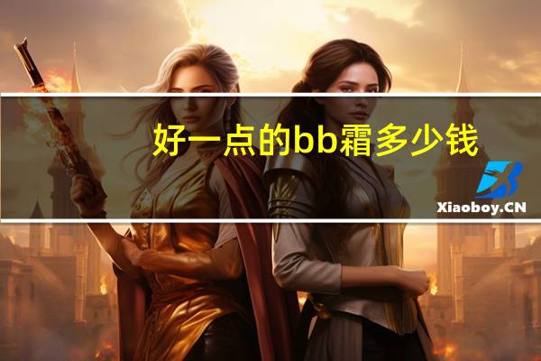 好一点的bb霜多少钱