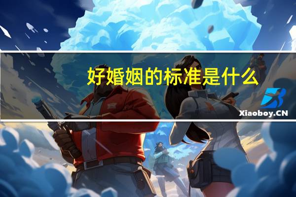 好婚姻的标准是什么