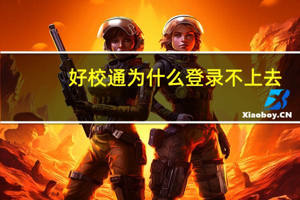 好校通为什么登录不上去