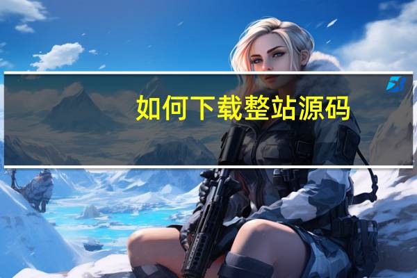 如何下载整站源码
