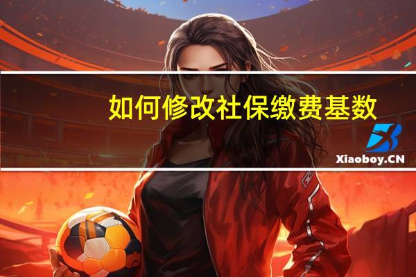 如何修改社保缴费基数