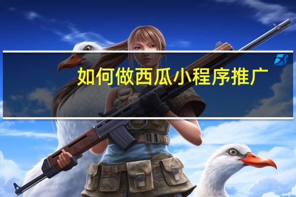 如何做西瓜小程序推广