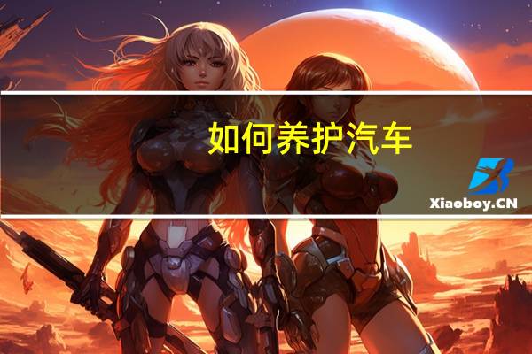 如何养护汽车