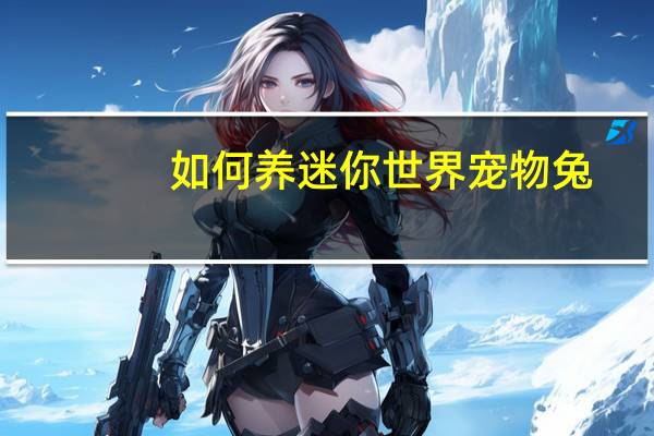 如何养迷你世界宠物兔