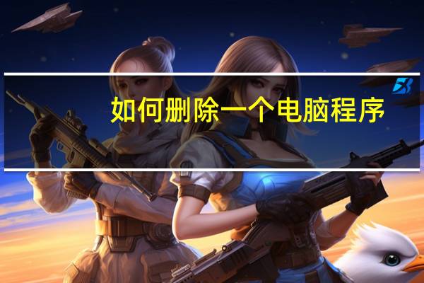 如何删除一个电脑程序