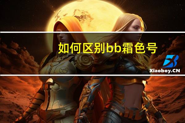 如何区别bb霜色号