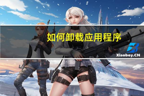 如何卸载应用程序