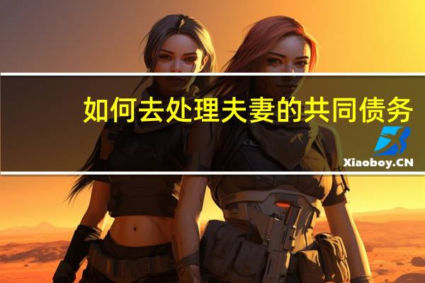 如何去处理夫妻的共同债务