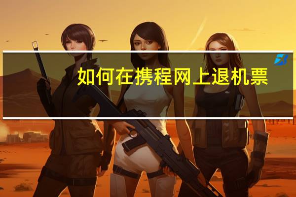 如何在携程网上退机票